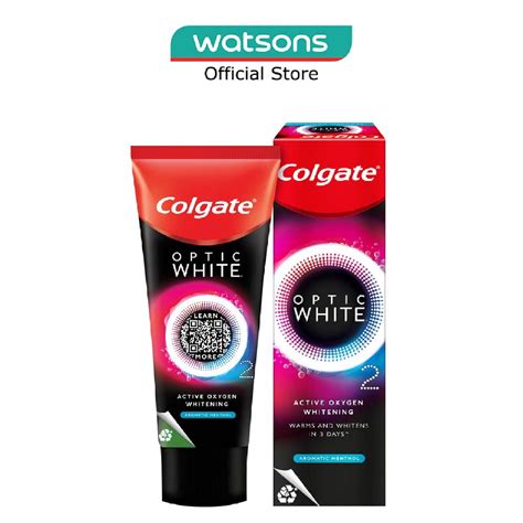 Colgate Optic White O2 Toothpaste .